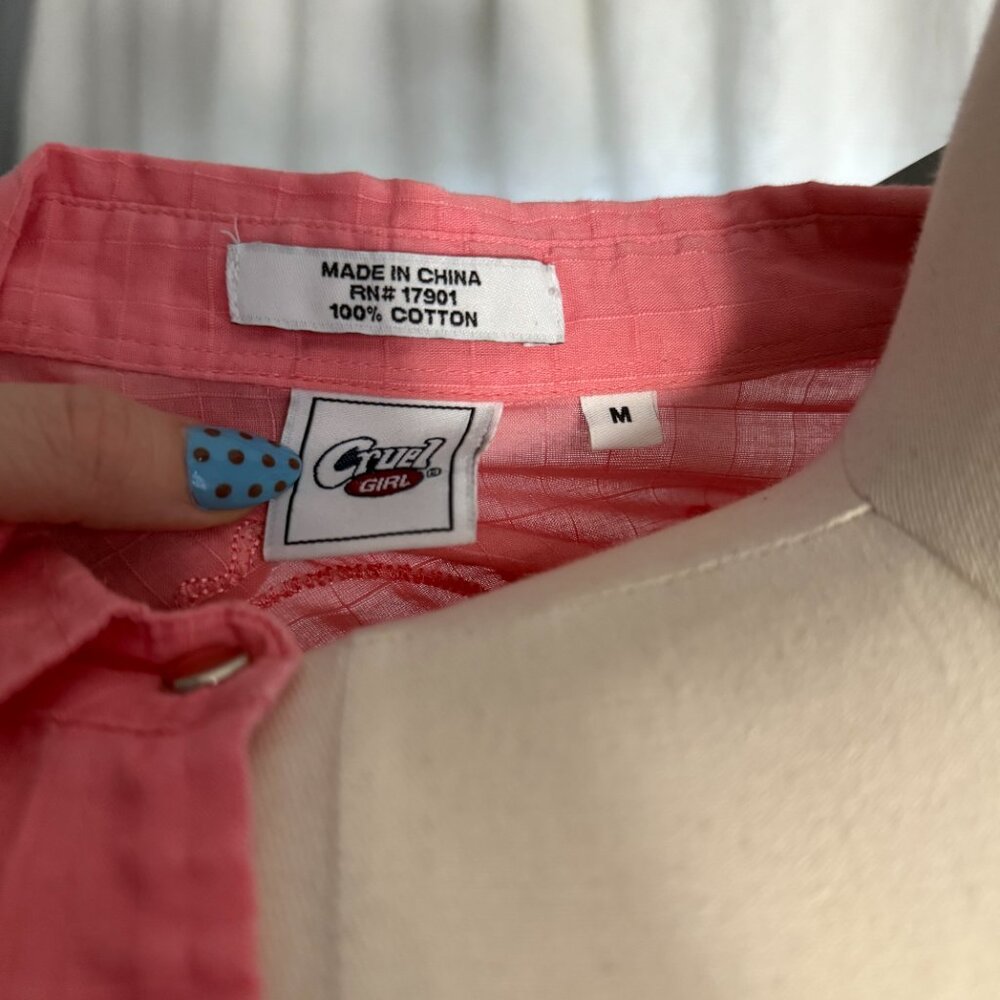Pink Western Snap Button Cowgirl Shirt - Picture 7 of 10